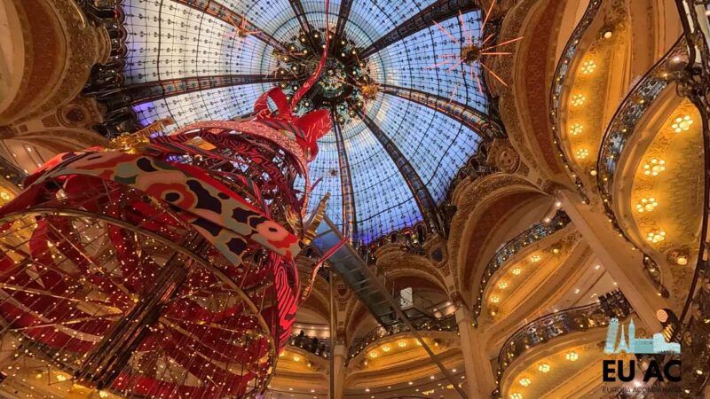 Galerías Lafayette en Navidad en París